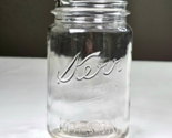 Kerr Self Sealing Trademark Reg Mason Wide Mouth Round Pint Canning Jar ... - £15.73 GBP