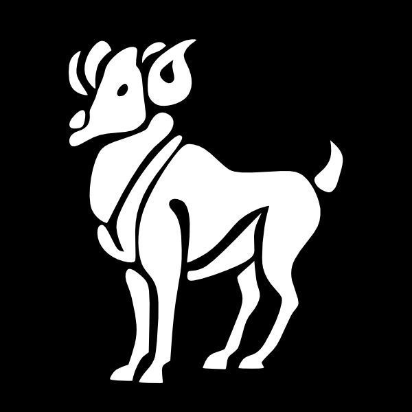 ARIES Ram Zodiac Astrology Birth Sign Vinyl Decal Car Wall Sticker CHOOSE SIZE