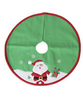 Santa Claus Mini Miniature Christmas Tree Skirt 18 inch Diameter - £11.95 GBP