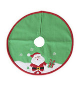 Santa Claus Mini Miniature Christmas Tree Skirt 18 inch Diameter - $274.32 MXN