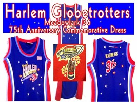 Harlem Globetrotters Meadowlark 75th Anniversary Commemorative Dress Sz S-M - £28.28 GBP