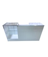 Only Hangers Combo Display Showcase with Register Stand Counter (White) - $1,027.88 CAD