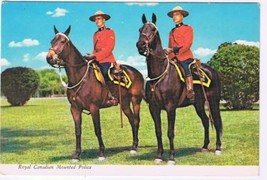Canada Postcard RCMP Royal Canadian Mounted Police Two On Horse - £2.34 GBP