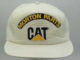 VINTAGE MORTON PARTS CAT, CATERPILLAR MESH SNAPBACK HAT/CAP, Made In USA! - £18.37 GBP