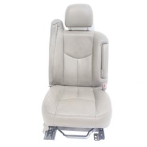 Right Passenger Seat Leather Normal Wear OEM 2003 2007 Chevrolet Silverado 35... - £328.86 GBP