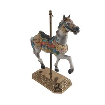 Impulse Giftware American Beauty Porcelain Carousel Horse Amusement 1980&#39;s - £61.66 GBP
