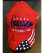 2024 Trump Red Hat &quot;Keep America Great&quot;  MAGA Embroidered Baseball Cap - $18.99