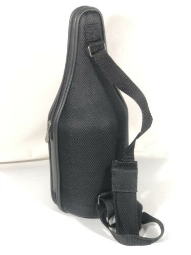 Caddy O Wine Bottle Carrier Tote Black Shoulder Strap w Wine Opener Made In USA - $28.21