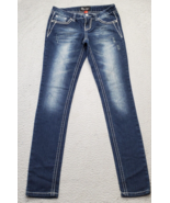 Eighty Eight Perfect Jeans Juniors 5 Blue Denim Low Rise Slim Fit Thick ... - $20.29