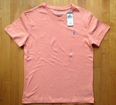Polo Ralph Lauren Men&#39;s Small Orange Heather Crew-Neck Short Sleeve T-Shirt - $33.64