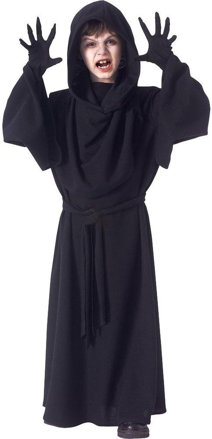 BLACK ROBE OF HORROR CHILD HALLOWEEN COSTUME BOY'S SIZE MEDIUM (8-10) 67177 Item image 3