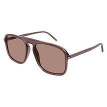 SAINT LAURENT SL590 003 Brown/Brown 57-18-145 Sunglasses New Authentic - £169.11 GBP