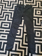 Warehouse Black Denim Trousers For Women  Size 10uk - $22.50