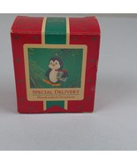 Vintage 1986 Hallmark Penguin Special Delivery Handcrafted Christmas Orn... - £6.05 GBP