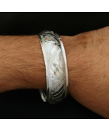 Moroccan Bracelet Silver Bangle Cuff Berber Engraved Tribal Handmade Sim... - €80,75 EUR