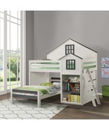 Ratana Loft Bed, Gray &amp; White Finish - €1.360,63 EUR