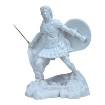 Alexander der Große Mazedonische König Guss Marmor Patina Statue Skulptu... - $52.55