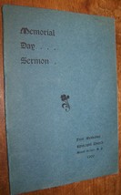 1900 ANTIQUE MEMORIAL DAY SERMON FIRST METHODIST CHURCH MOUNT VERNON NY ... - £7.81 GBP