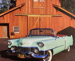 1954 Cadillac Convertible Teal Antique Classic Car Fridge Magnet 3.75&#39;&#39;x... - $3.62