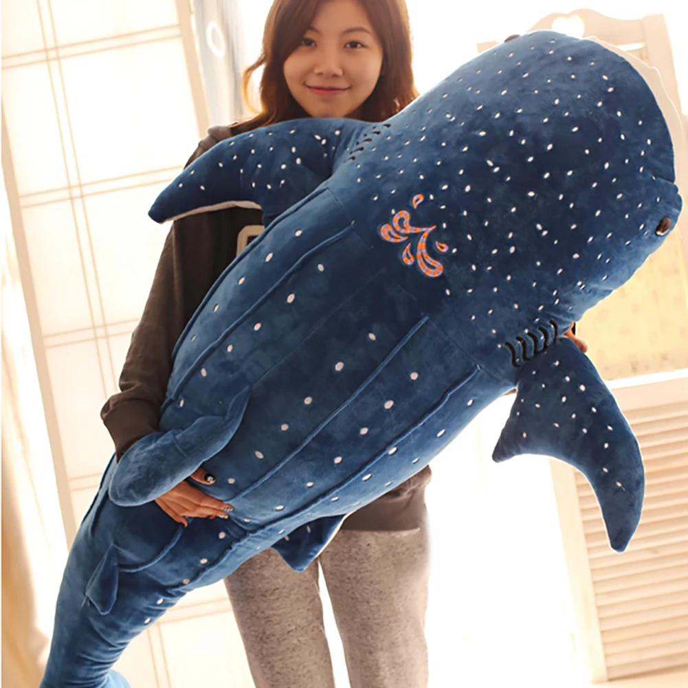 1pc 100cm Giant Big Size Funny Soft Shark Whale Plush Toy Stuffed Cute Animal - £15.88 GBP+
