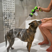 High-pressure Sprayer Nozzle Hose Dog Shower Gun 3 Mode Adjustable Pet Washer wi - £24.35 GBP