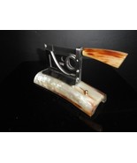 Saladini Table Cigar Cutter – Ox Horn Made in Italy NIB - $5,064.56 MXN