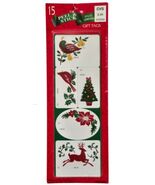 Paper Magic Group CVS Vintage Christmas 15 Peel &amp; Stick Adhesive Gift Ta... - $7.91