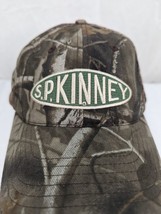 S.P. Kinney Embroidered Patch Logo Mens Camo Adjustable Strapback Cap Hat - £5.16 GBP