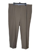 Ballin Men Dress Pants Pleated Cuffed Wool Slacks 120&#39;s M554997E6 Gray Size 42 - £23.80 GBP