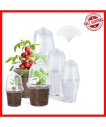 Lightweight Clear Plant Pots Set of 15 - 3/4/5 Inch with Drainage Holes ... - $67.48 CAD