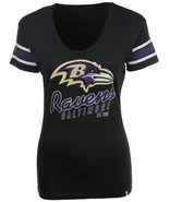 Baltimore Ravens &#39;47 NFL Womens Black Off Campus Scoop T-Shirt,Large - €33,00 EUR