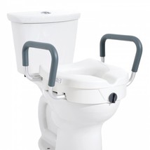 Raised Toilet Seat, 5&quot; Height Raised, 350 lbs Weight Capacity, for Round and... - £34.30 GBP