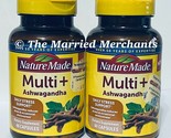 2 - Nature Made Multi + Ashwagandha Daily Stress Support 60 caps ea 12/2... - £15.70 GBP