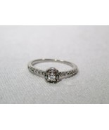 10K White Gold Diamond Ladies Wedding Engagement Sweetheart Ring Size 4 ... - £156.22 GBP