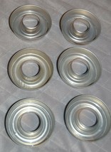 Lot of 6 Vintage Aluminum Ring Molds Mini Tins Donut Jello Tart Pastry B... - $23.36