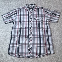 Retrofit Handmade Boys Medium Button Down Shirt 100% Cotton Short Sleeve - $9.99