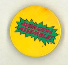 1986 AVENGERS ASSEMBLE Marvel Comics Button / Pin - £7.64 GBP