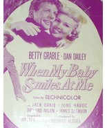 BY THE WAY Vintage 1948 Sheet Music &quot;When My Baby Smiles At Me&quot; Vocal Piano - $5.38 CAD