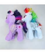 FLAWS* Lot of Build-A-Bear My Little Pony Rainbow Dash Twilight Sparkle - $18.95