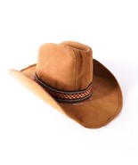 United Hatters Western Cowboy Hat Tall Cap Size 17 Medium Brown Beige Tan - $70.13