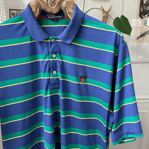 Vintage Polo Ralph Lauren Blue Green Yellow Polo Golf Short XL - $28.80