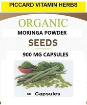 Moringa Seed Powder Capsules - Non GMO - Made Fresh on Demand! - £9.08 GBP