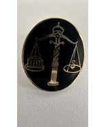 Balanced Scales Of Justice Money Government Building Court Courthouse Pin - $271.95 MXN