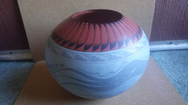 LARGE VINTAGE JEMEZ PUEBLO POTTERY OLLA POT C. GACHUPIN - £98.36 GBP