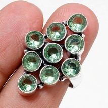 Green Amethyst Gemstone Handmade Fashion Ethnic Ring Jewelry 8.50&quot; SA 5774 - £5.89 GBP