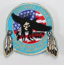 Vintage 1998 Colonneh 137 Indian Weekend 60th Tan WWW OA Boy Scout Camp Patch - £9.39 GBP