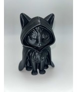 Scary Cat in a Hood Figurine – Spooky Gothic Halloween Décor - $15.21 CAD