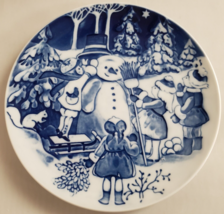 Royal Copenhagen Collector Plate Children&#39;s Christmas &quot;The Snowman&quot; I. Jensen - £36.76 GBP