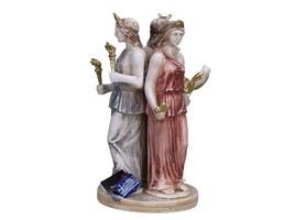 Hecate Hekate Triple Goddess of Magic Night Moon Greek Cast Stone Statue - £64.69 GBP