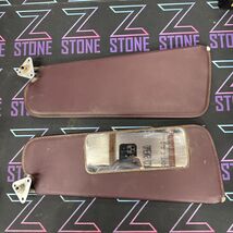 OEM 1981–1993 Dodge Ram &amp; Ramcharger Sun Visor Pair – Dark Maroon Vinyl ... - $59.95